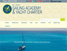 Tablet Screenshot of keywestsailingacademy.com